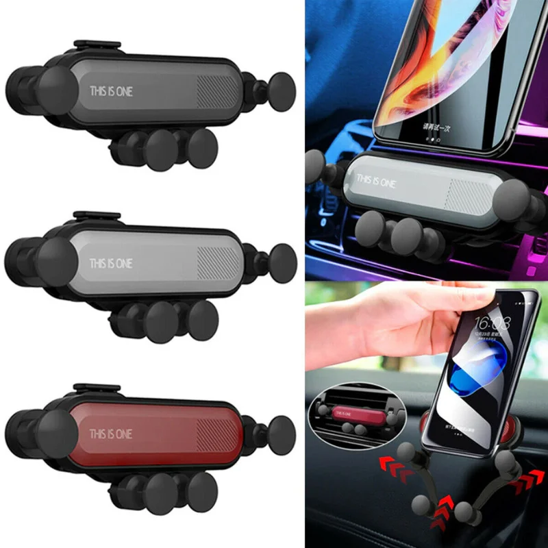 

1x Universal Mobile Phone Holder In Car Gravity Stand Bracket Air Vent Clip Mount for Interior Car Air Vent Holder Accessories