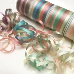 4mm,7mm,variegated color 100% real pure silk thin taffeta silk ribbon for embroidery handcraft project,gift packing,high quality