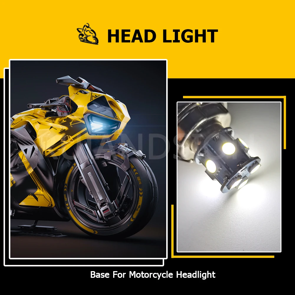 RUIANDSION Wholesale 4Pcs P26S Scooter Led Headlight Moped Headlamp Bulb Motorbike Fog Light Harvester Bulb 6V 10-80V 12V 24V