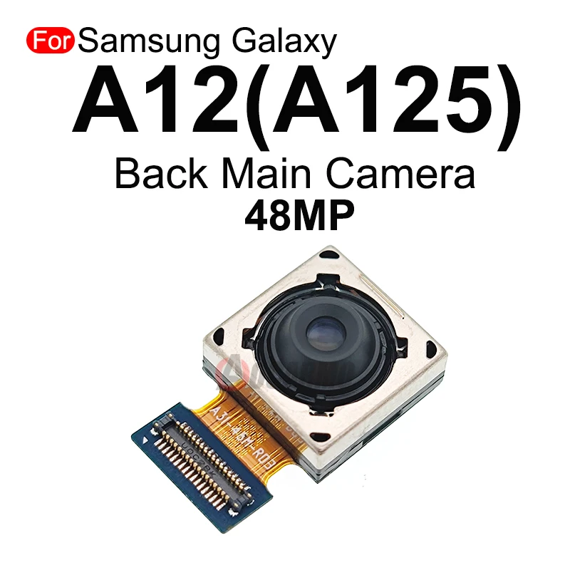 For Samsung Galaxy A12 A125 A125F Front Face Selfie + Back Ultra Wide Angle Rear Depth Macro Main Camera Module Flex Cable