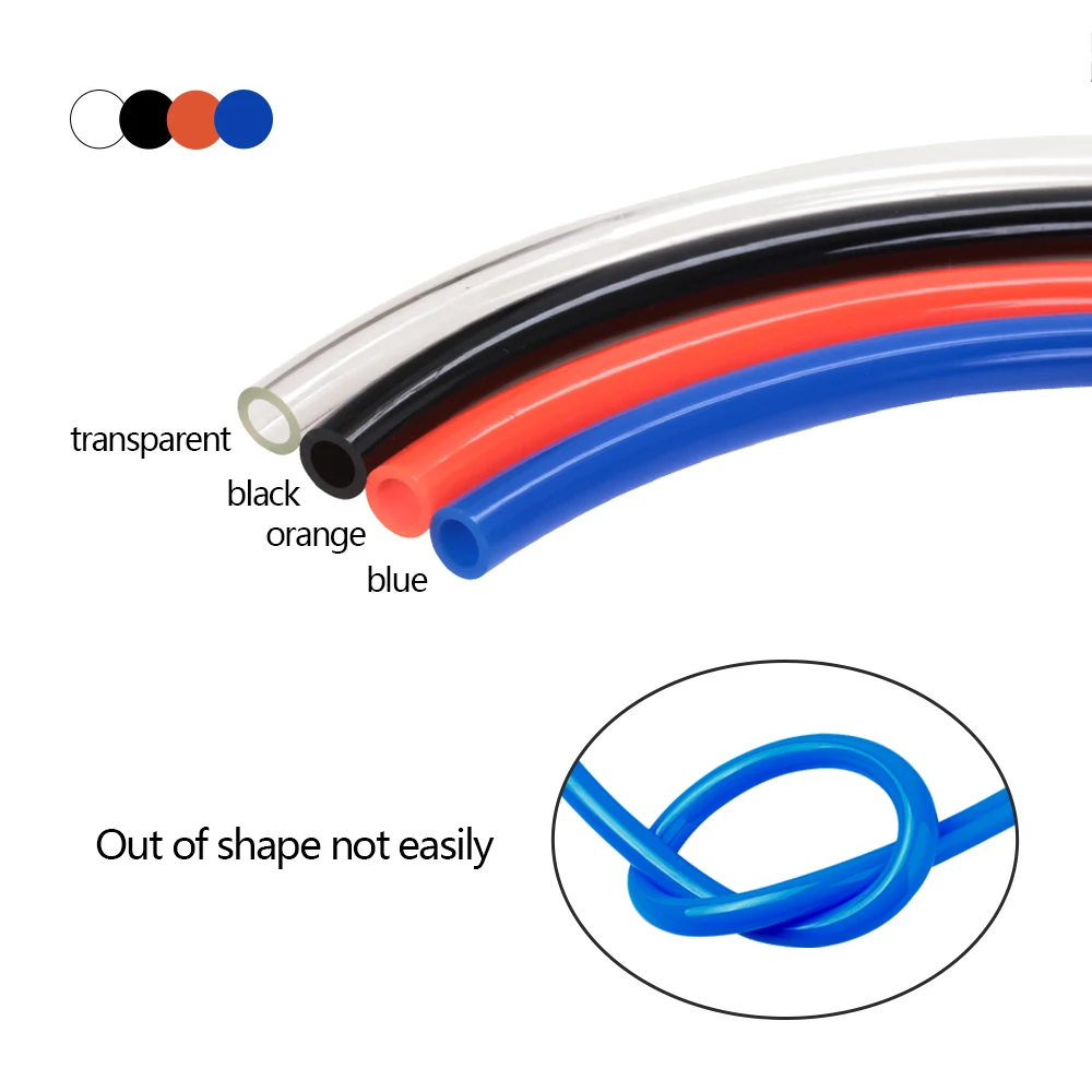 10 Meters/partij Pneumatische Slang Pu Pijp Od 4/6/8/10/12/14/16mm Id 2.5/4/5/6.5/8/10/12Mm Air Tube Compressor Tubing