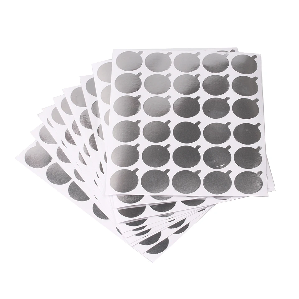 THINKSHOW - Soporte para Pegamento de Extensión de Pestañas, 10/20/30 Piezas/Bolsa, Pegatinas Plateadas Desechables, Soporte para Pestañas, Almohadilla para Ojos, Accesorios de Maquillaje