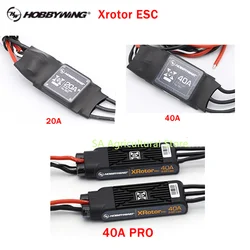 Hobbywing XRotor 20A 40A/40A PRO ESC No BEC 3-4S 3-6S For RC Racing Multi Rotor