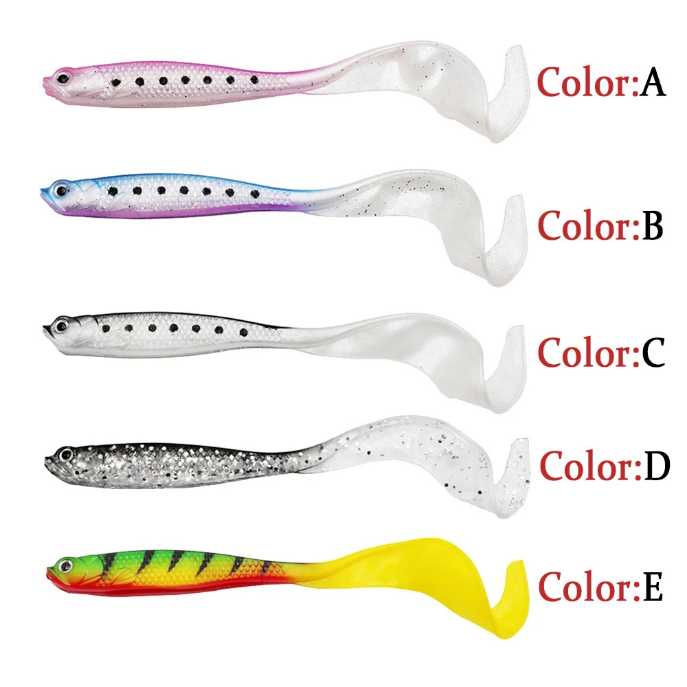 4pcs Jigging Wobblers Fishing Lure 11.5cm 6.1g shad T-tail soft bait Aritificial Silicone Lures Bass Pike Fishing Tackle Vobler