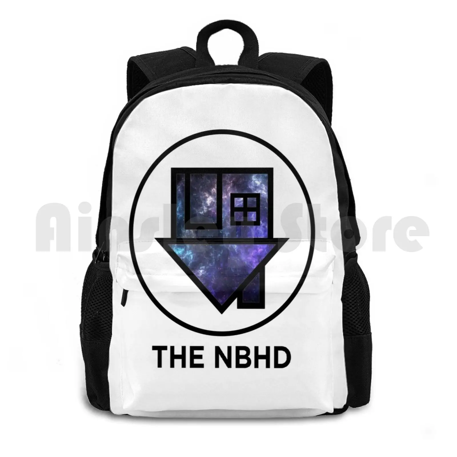 

Galaxy Print Outdoor Hiking Backpack Waterproof Camping Travel Nbhd Space Galaxy Moon Nebula Stars Neighborhood