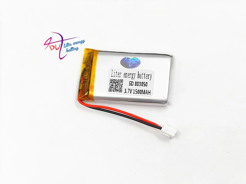 XHR-2P 2.54 803050 3.7V 1500MAH litowo polimerowa bateria 803048 telefon bezprzewodowy historia nauczania maszyny 753050