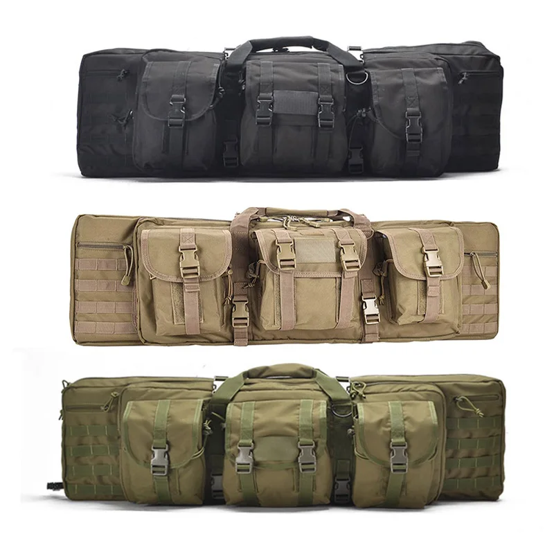 Imagem -06 - Tactical Double Rifle Bolsa Case Carbine Backpack Shooting Airsoft Shotgun Bolsa Acessórios de Caça m4 Ak47 ar 15 36 90cm