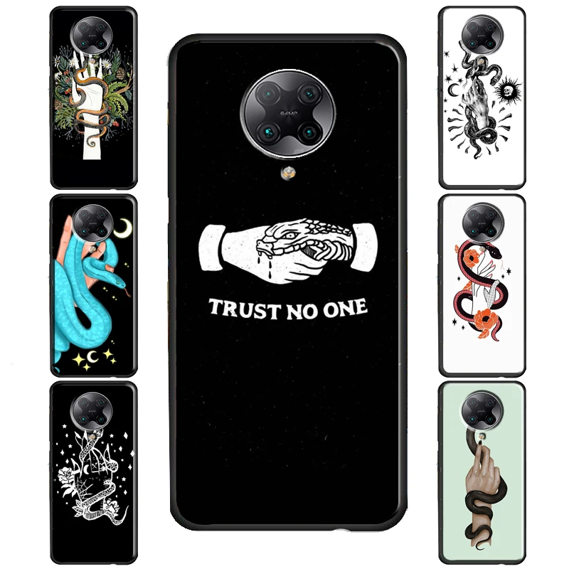 Hand Snake Cover For POCO F3 X3 GT F1 F2 M3 M4 X4 NFC X3 Pro Case For Xiaomi 12 10T 11T Pro Mi 11 Lite