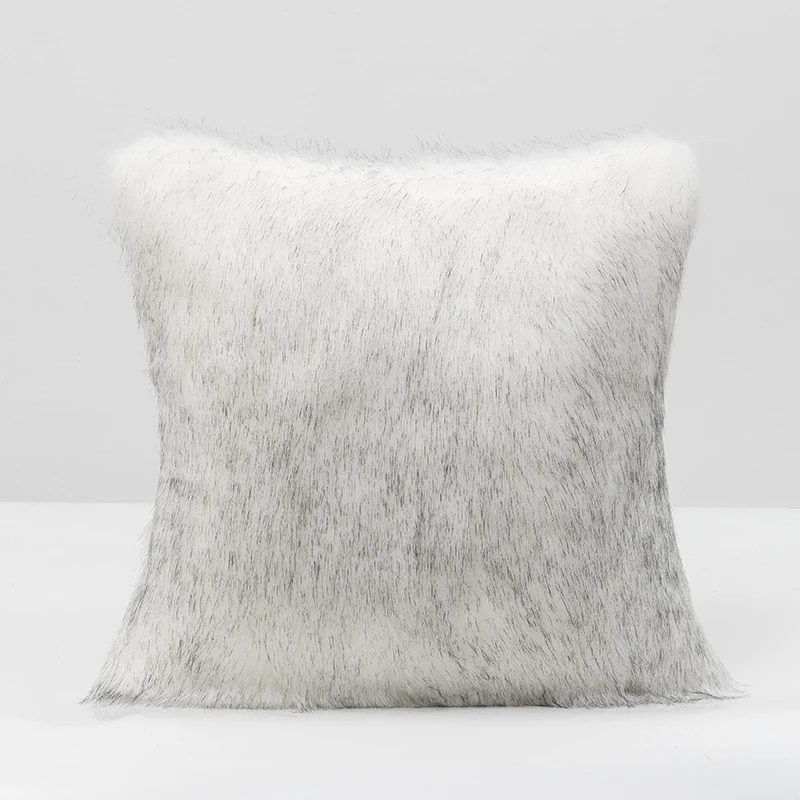 

Light Luxury Fur Cushion Cover White Princess Throw Pillowcase Home Decoration Sofa Cushions 45x45cm/30x50cm