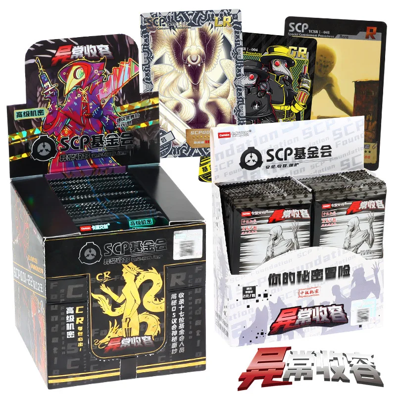 SCP Foundation Collection Card Paper Games Children Anime Table Playing Game Kaarten Board Trading Cards