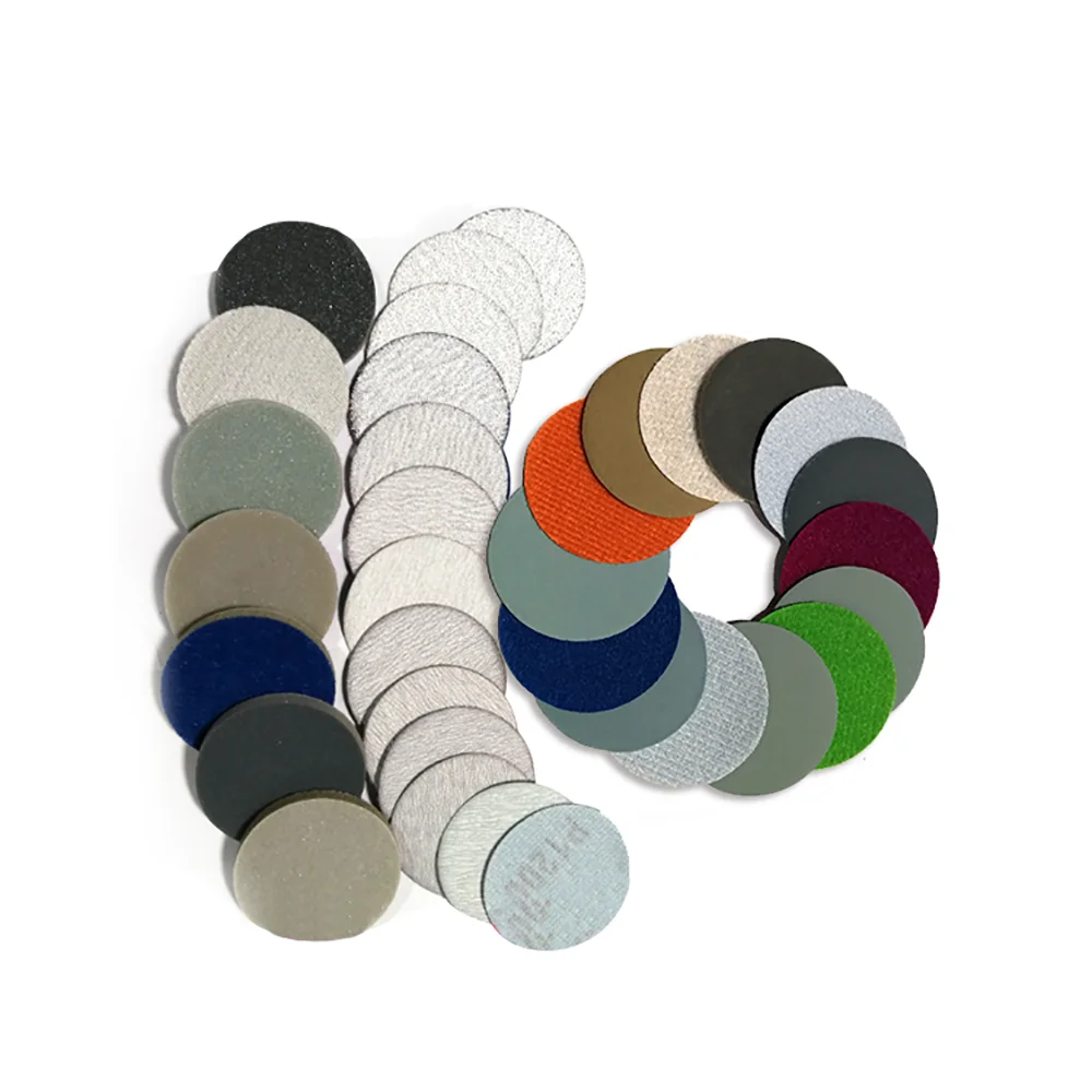 2 "50mm 1500 do 10000 Grit tarcze szlifierskie z węglika krzemu Hook & Loop okrągły papier ścierny Wet/Dry dla narzędzi polerowanie akcesoria
