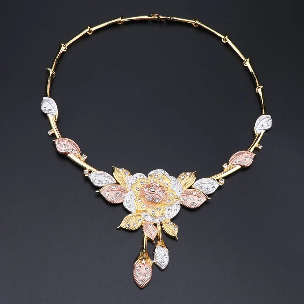 Fashion Dubai Jewelry Set luxury Wedding Bridal Gifts Nigeria African jewelry Sets Wholesale Accessories