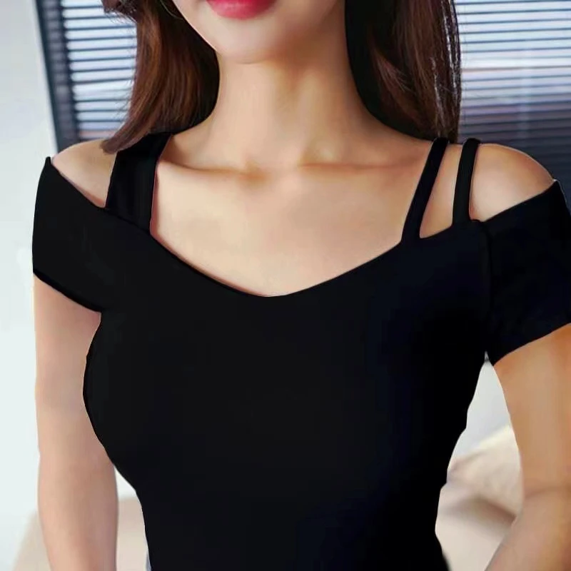 Sexy Women Dance Shirt Tops Ballroom Modern Salsa Tango Samba Latin Training Shirts Sling Female Adult Dancewear Tops Black