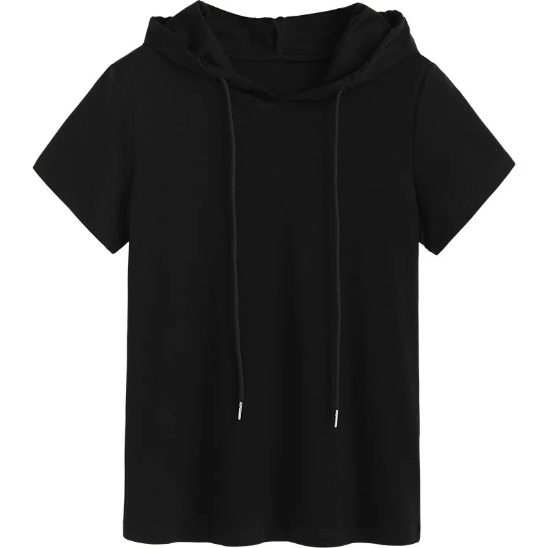 MRMT 2024 Brand New Women\'s t Shirt Tops Mercerized Cotton Short-Sleeved t-Shirt Women\'s Slim Fit Hooded Sweater t-Shirt