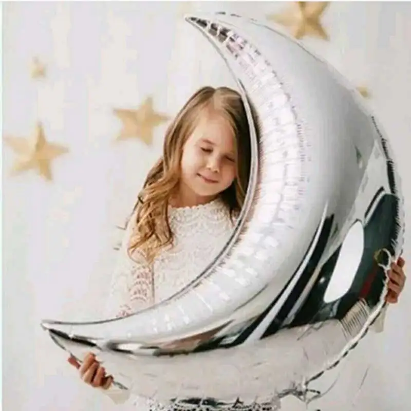 1pcs 36inch large moon foil helium balloons For Festival Wedding Decorations Happy Birthday Party Supplies Baby Shower Toys kids
