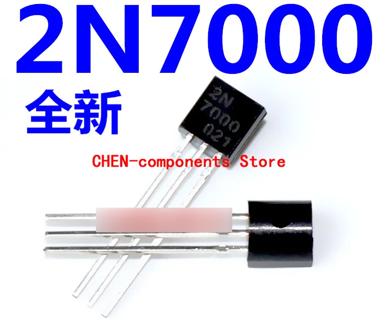 50Pcs Brand Nieuwe Originele 2N7000 Om-92 Rechte Insert Triode