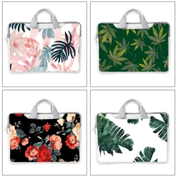 Custom Skin Maple Leaves Laptop Bag Laptop Case 12 13.3 14 15.6 17.6-inch PU Waterproof   Messenger Shoulder Bag