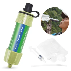 Outdoor Survival Water Purifier Water Filter Straw Water Mini Filter Filtration System for Outdoor Activities Emergency Life