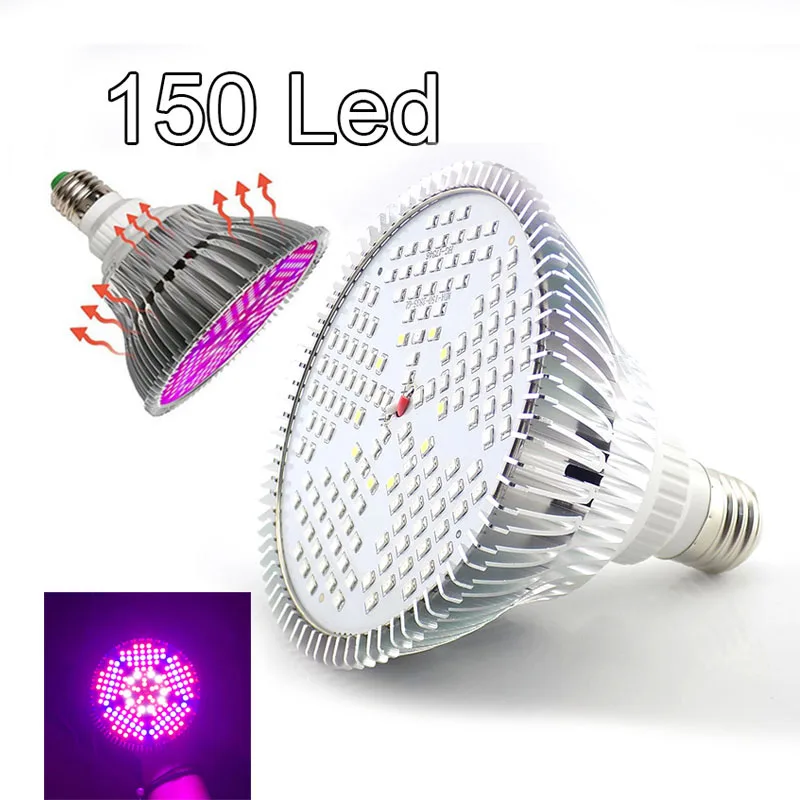 150 Led Full Spectrum Crow Light E27 Plant Growing Lamp Bulb Greenhouse Phytolamp Growbox Indoor Lighting Lamp for Plants