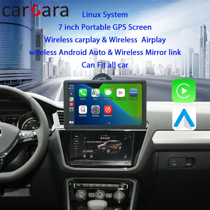 

CarPlay Stereo Display Wireless Android Auto Interface Screen for Car Bus SUV Pickup Taxi Truck Lorry Van Motorcycle Scooter GPS