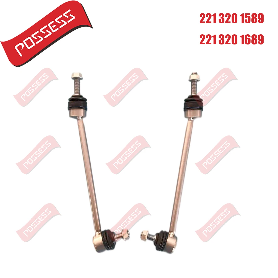 

A Pair of Front Sway Bar End Stabilizer Link Ball Joint For Mercedes Benz S-Class W221 C216 4Matic, 2213201589 2213201689