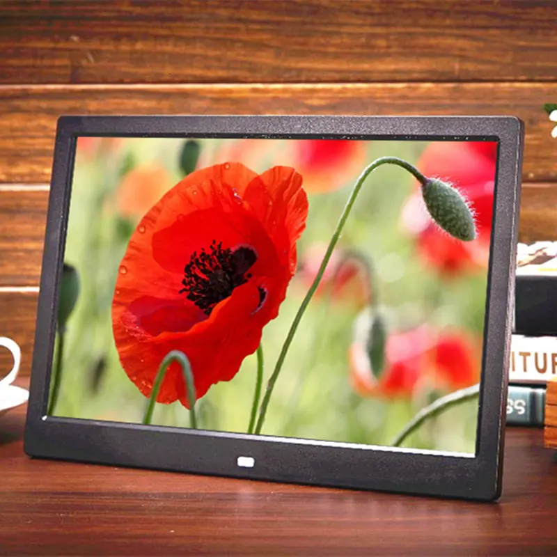 

New 14.1/15 Inch LED Backlight HD 1280*800 Full Function Digital Photo Frame Electronic Album digitale Picture Music Video