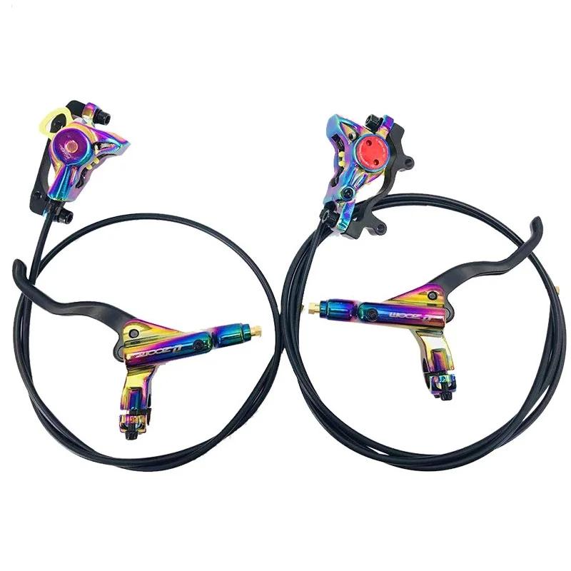 MTB Brake Colorful Bicycle Hydraulic Disc Brake 800/1400mm 900/1500mm Mountain Bike Oil pressure Clamp Brakes Rainbow Kits