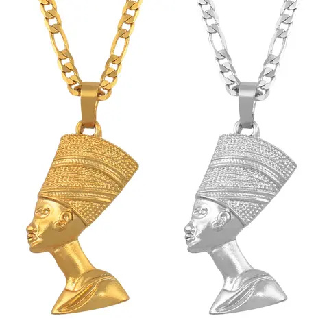 Nefertiti Pendant Necklace for Men Women anniyo