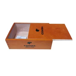 Pine Wood Cigar Humidor, Cedar Cigars Box, Holds 10 to 25 Cigars