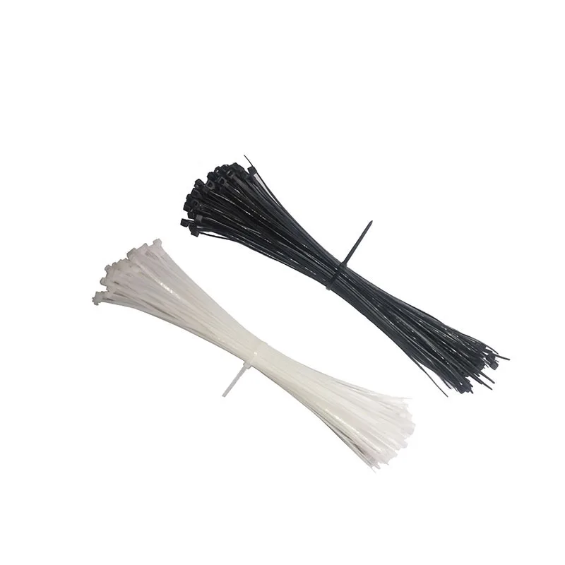 100pcs/bag 1.9*200mm Black White Width Nylon Cable Ties Wraps Self-Locking Strong Cable Strap International Standards