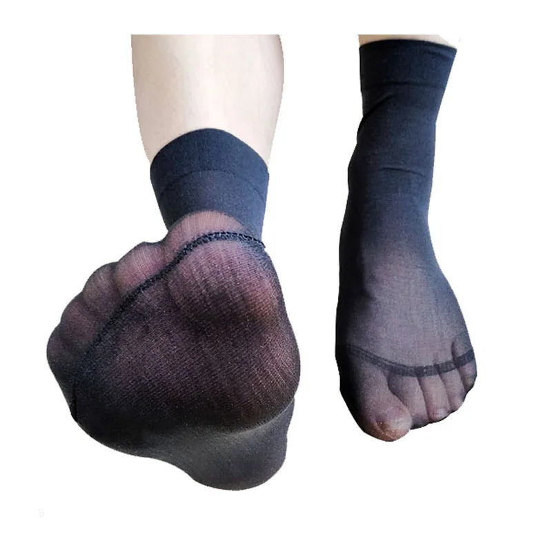 Brand Mens Formal Thin Socks Black  New Arrival Male Dress Suit Socks for Fetish Collection Business Men Socks