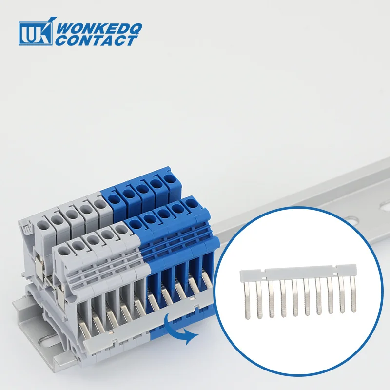 EB10-5 Insertion Jumper Bridge Connector For UK-3N/UKK-3/MBKKB-2.5 2.5mm² Terminal Block Accessories EB 10-5