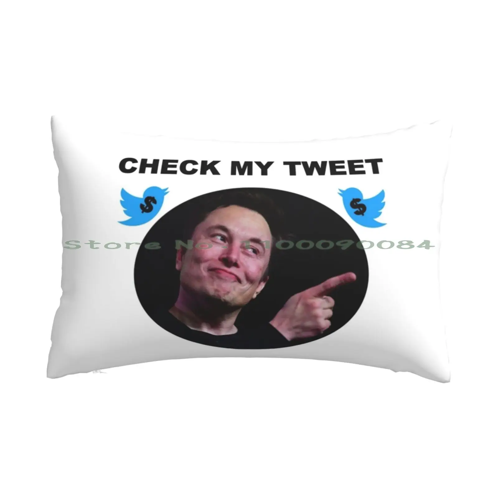 Elon Musk Tweet Pillow Case 20x30 50*75 Sofa Bedroom Gachimuchi Master Van Bondage Billy Meme Legend Funny Long Rectangle