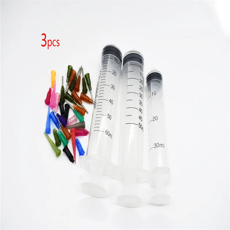 SMT SMD PCB Solder Paste Adhesive 30CC 50CC 60CC Glue Liquid Dispenser  20pcs Dispensing Needle Welding Fluxes For Welding Tools