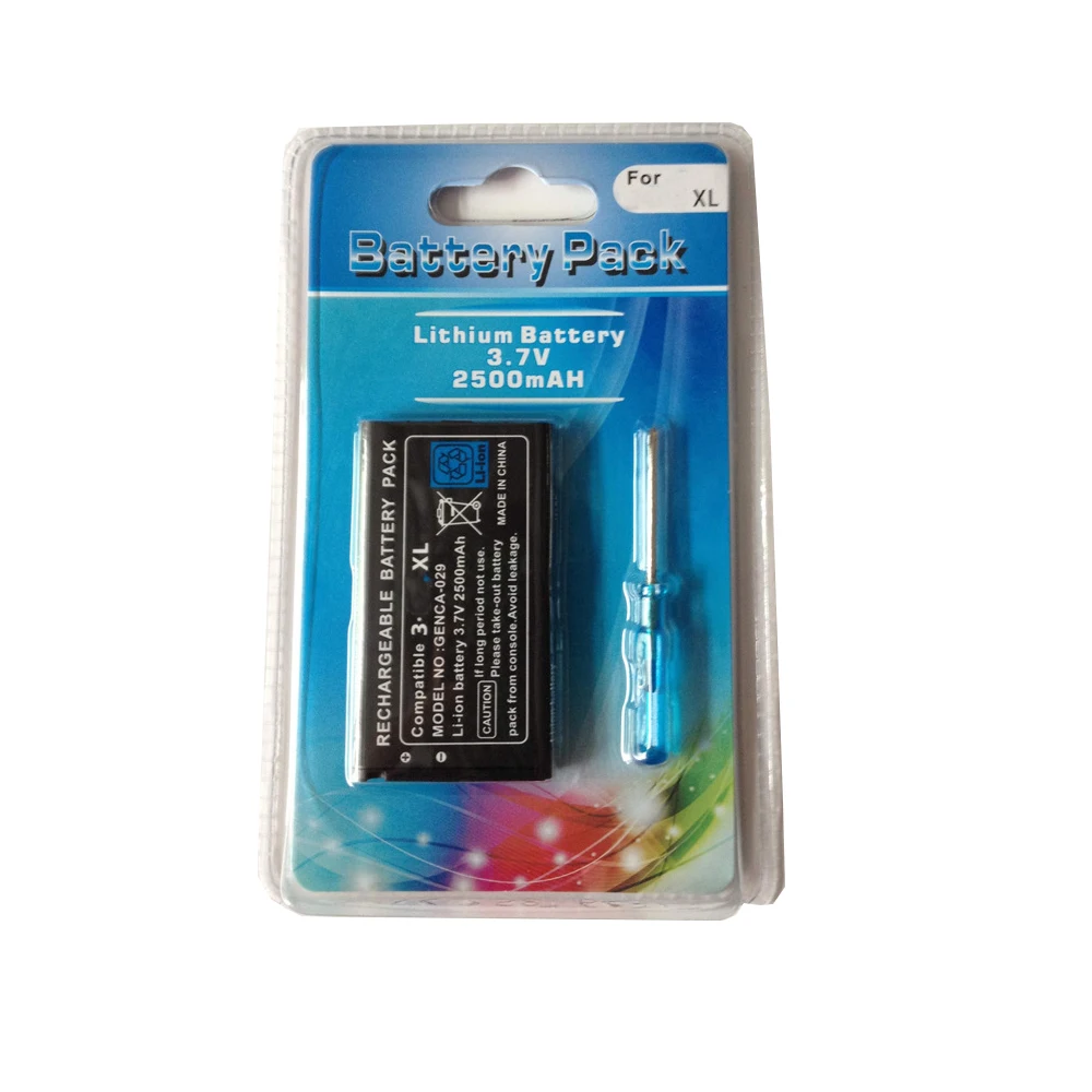 2500MAh 3.7V เปลี่ยนเกมชาร์จแบตเตอรี่เครื่องมือไขควงสำหรับ Nintendo 3DSXl 3DSLL