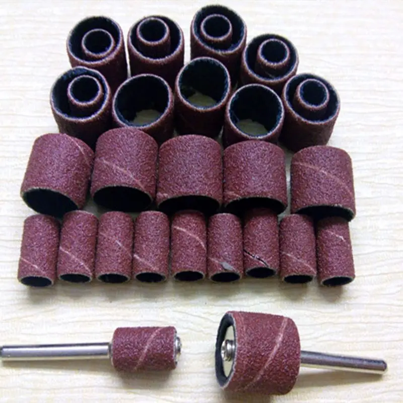 

51 шт песок Бумага набор колец Шлифовальная головка рулон наждачной бумаги Бумага рулона шлифовальной ленты с нашивкой в виде кольца на безымянном пальце в песок Бумага металла ржавчины деревянные полировальные инструменты