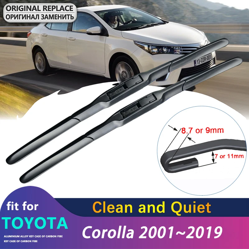 

Car Wipers Blade for Toyota Corolla 2001~2019 E120 E130 AR10 E121 E160 E170 Hatchback Saloon Accessories Windshield Wipers Wagon