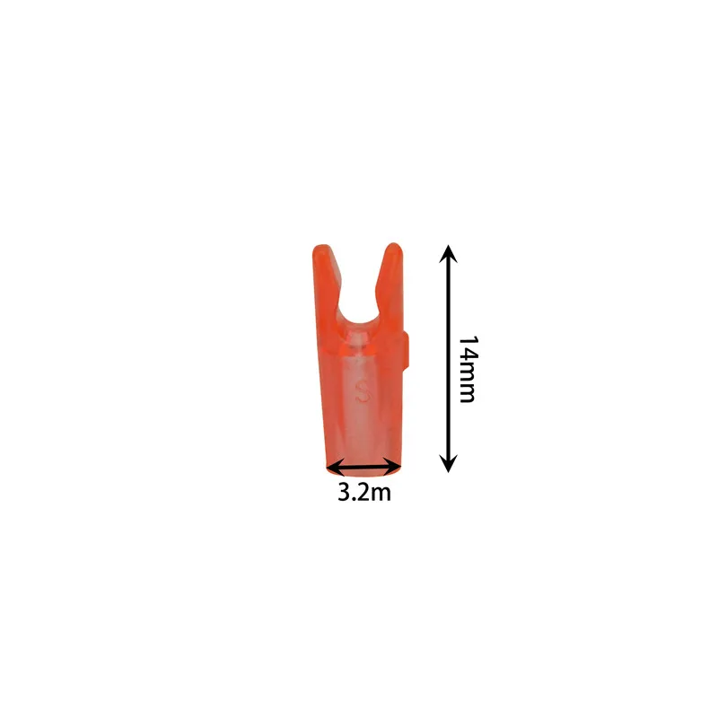 50/100 個アーチェリー矢印ノックピンノック ID3.2mm カーボン矢印グラスファイバー矢印ノックピン屋外射撃狩猟アクセサリー