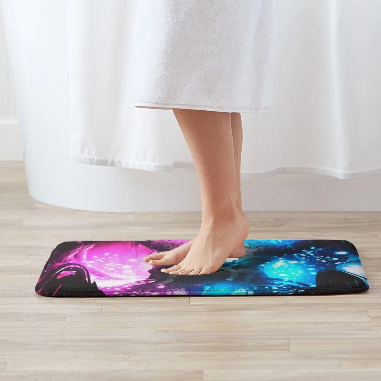 Rem And Ram ( Re Zero ) Entrance Door Mat Bath Mat Rug Miley Cyrus Nyc And Roll Fashion 1971 London Uk Anti-Slip Bedroom