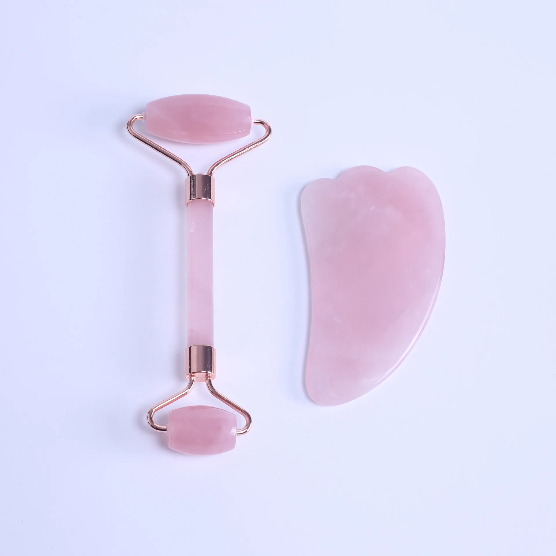 

Jade Facial Massage Roller Gua Sha Slab Sheet Scraping Board Set Box