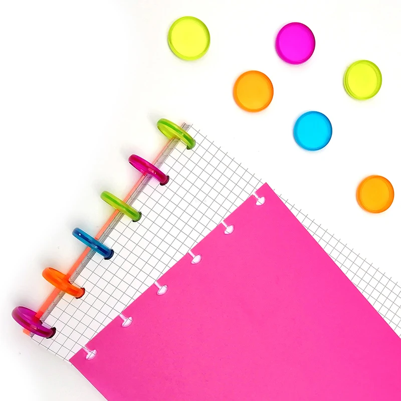 50Pcs 28มม./1.1นิ้วเห็ดแผ่นดิสก์ Binders สำหรับโน๊ตบุ๊ค/Planner Diy Leaf วงแหวน discbound แผ่น CX19-004