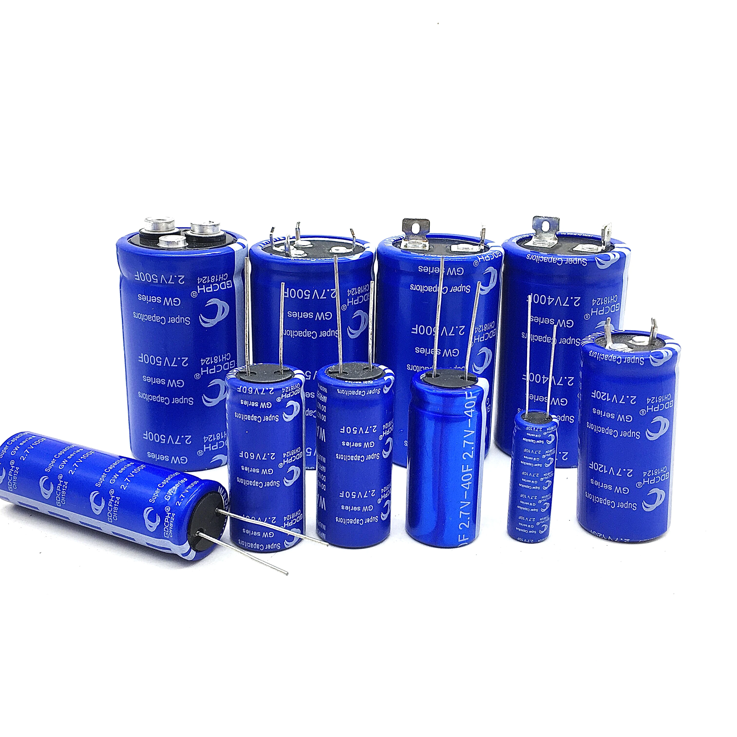 Supercapacitor 2.7V Serie 10F 40F 50F 60F 100F 120F 360F 400F 500F Fara Condensator Condensator Module Voor Automotive Gelijkrichter