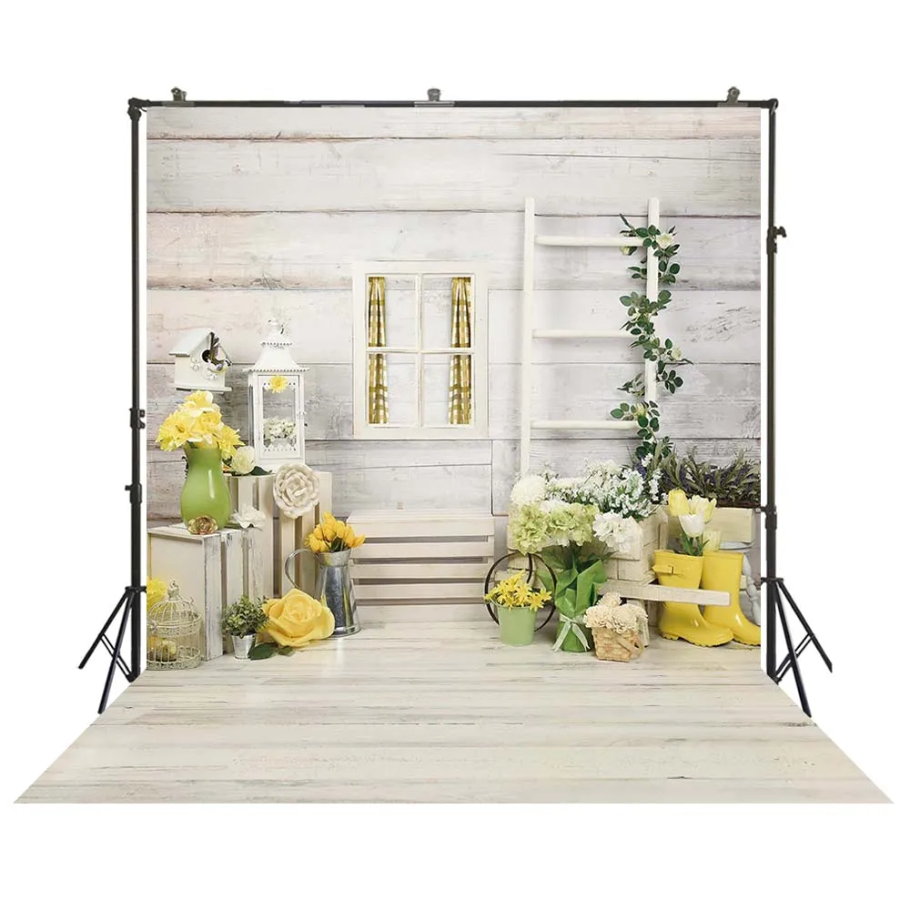 

photography background Easter flower spring wood wall backdrop photocall photophone photo shoot prop W-4879