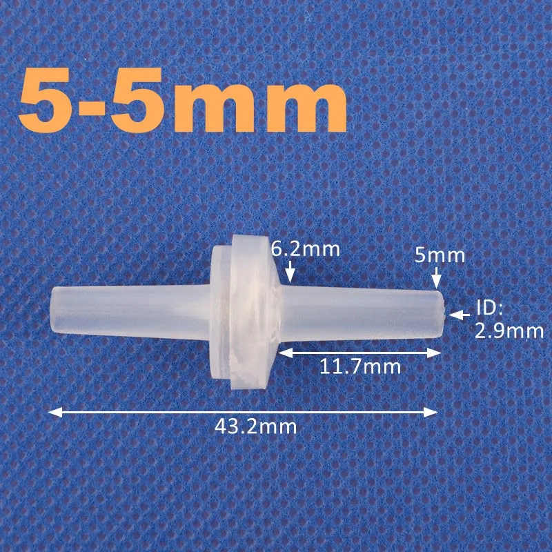 1 ~ 200 قطعة PP الغذاء الصف تحقق صمام حوض السمك مضخة هواء عدم العودة ل الوقود الغاز السائل النفط في اتجاه واحد صمام
