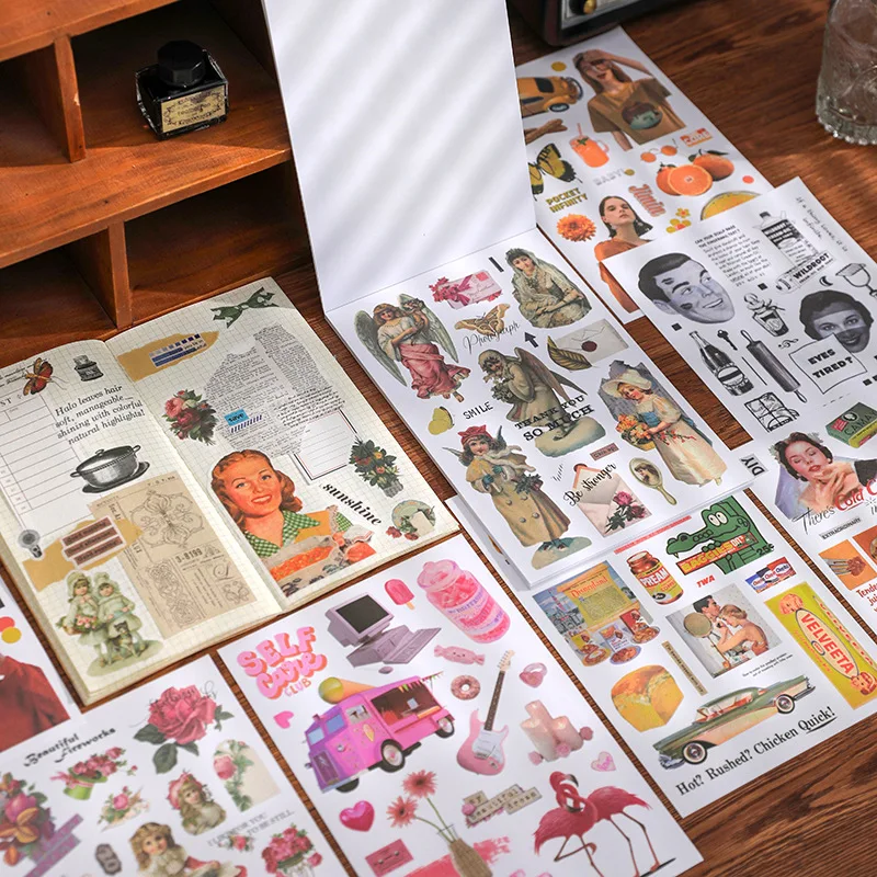 20pcs/1lot Kawaii Stationery Stickers Modern Memories Decorative Mobile Stickers Scrapbooking DIY Craft Stickers