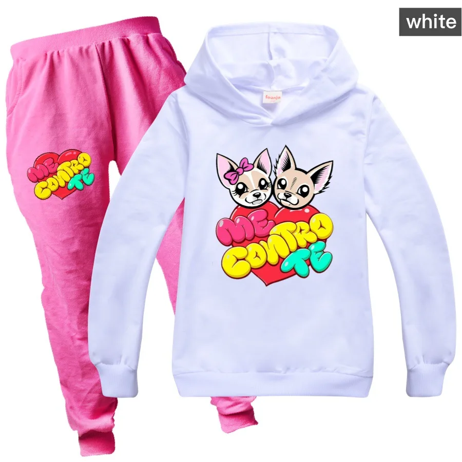 3-15Y Me Contro Te Baby Boy Clothes 3D Printed Cartoon Casual Kids Hoodies Set Autumn Toddler Girl Top+Pants Cotton Sweatshirt