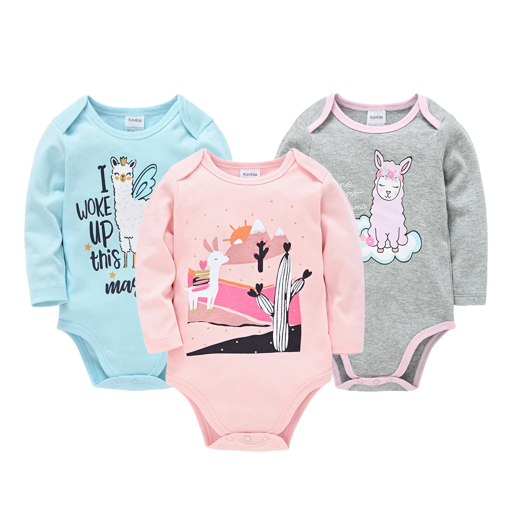 Newborn Baby Girl Bodysuit Long Sleeve 100%cotton Cute Cartoon Print Overalls 3M 6M 9M 12M 18M 24M Body bebe Clothing