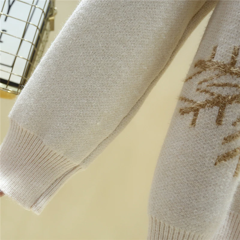 Luźny świąteczny sweter z Deer Jumper moda damska swetry sweter ciepłe ubrania zimowe jesień kobiece dzianiny