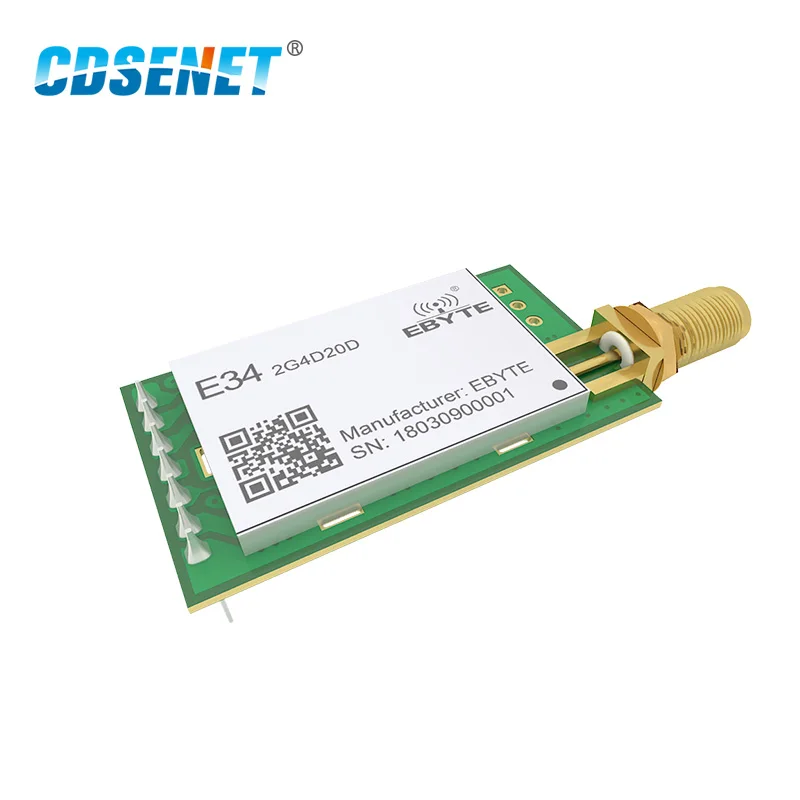 NRF24L01P 20dBm 2,4G UART Wireless Transceiver Modul CDSENET E34-2G4D20D-V 2,0 Long Range High Speed Sender DIP