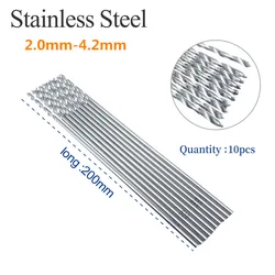 10pcs/Set 200mm Drill Bits Orthopedics Stainless Steel Drill Bits Orthopedics Pet Instruments